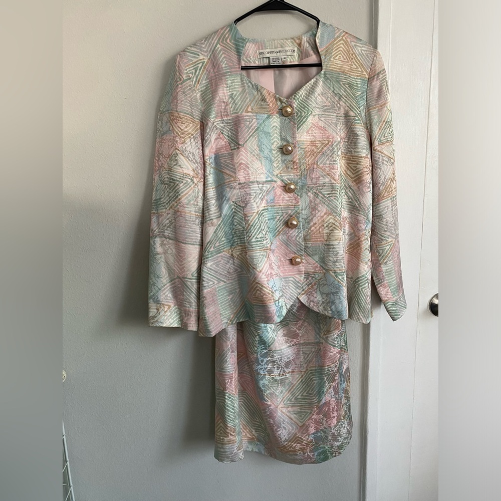 Anne Crimmins for Umi Collections Silk Skirt Suit set
